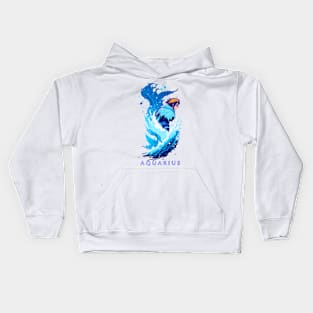 Zodiac sign Aquarius T-shirt Kids Hoodie